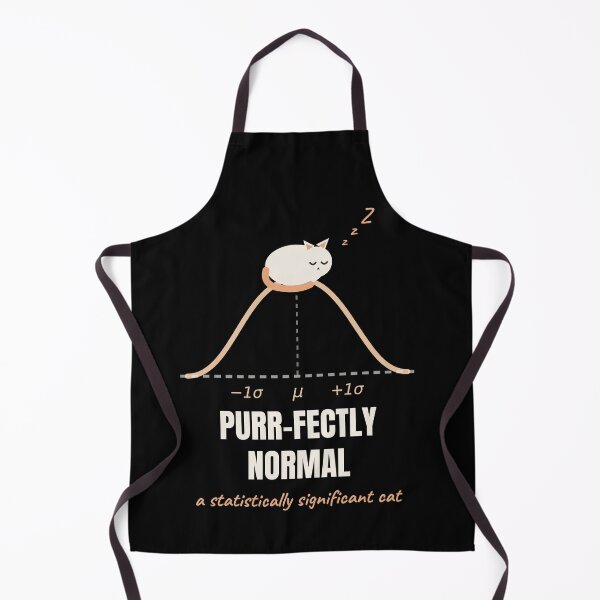 Item preview, Purrfectly Normal Cat Statistics Pun designed and sold by The Cozy Design Studio.