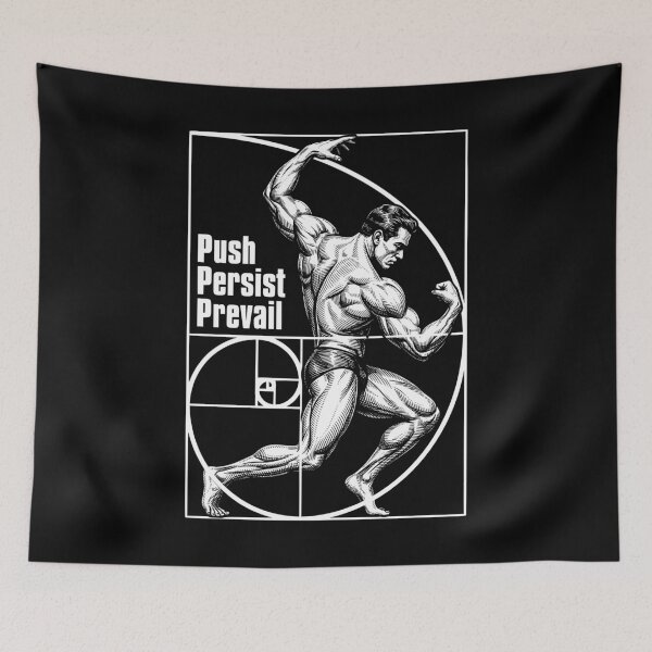Item preview, Bodybuilder Gym Geometry Fibonacci Spiral Bodybuilding designed and sold by GrandeDuc.