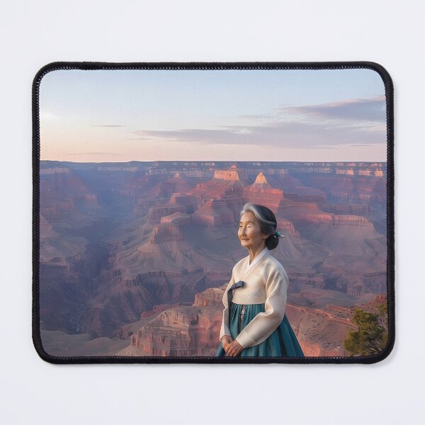 Item preview, Canyon Whisper: A Hanbok's Contemplation at the Grand Canyon designed and sold by SOOstudio73.