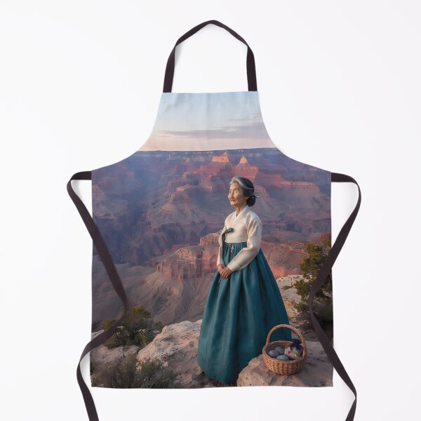 Item preview, Canyon Whisper: A Hanbok's Contemplation at the Grand Canyon designed and sold by SOOstudio73.