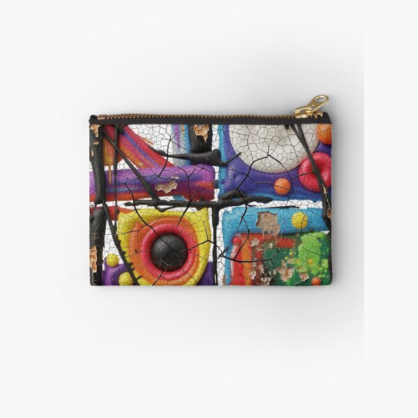 Item preview, playful disorder C cracked peeling colorful weathered geometric abstract design designed and sold by SmashingDeals.