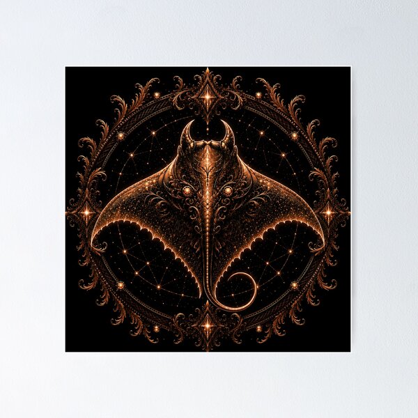Item preview, Copper Manta Ray designed and sold by RimoraArt.