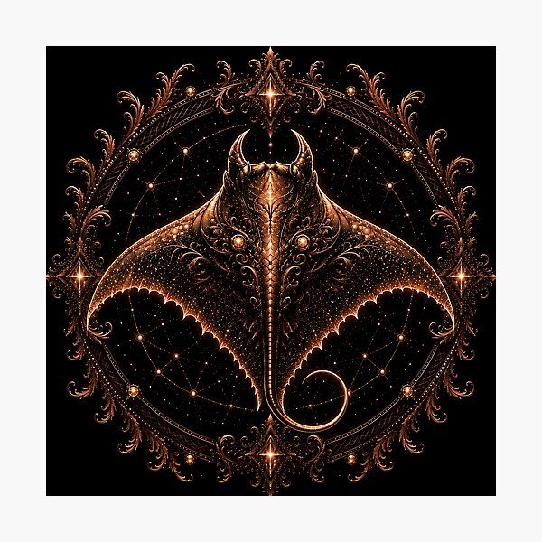 Item preview, Copper Manta Ray designed and sold by RimoraArt.