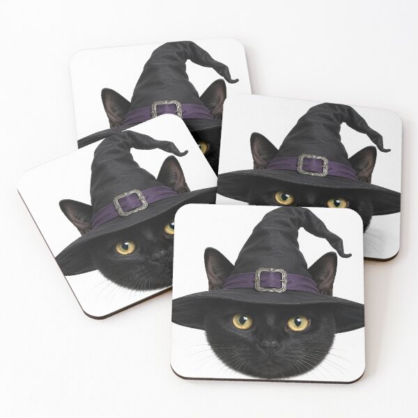 Item preview, Black cat with a hat designed and sold by karlosss.