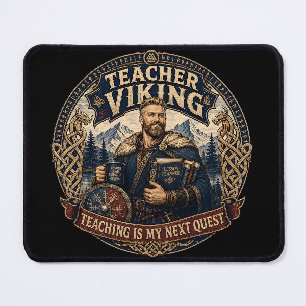 Item preview, Teacher Viking – Teaching Is My Next Quest designed and sold by R3X .