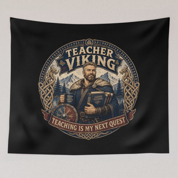 Item preview, Teacher Viking – Teaching Is My Next Quest designed and sold by R3X .