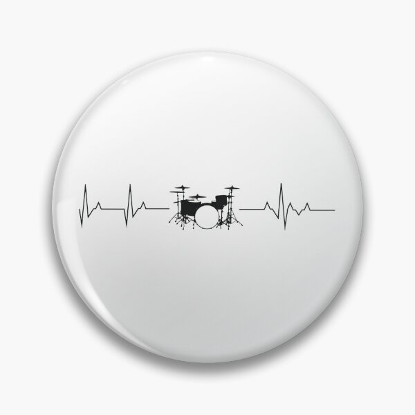 Item preview, Drum Heartbeat EKG Line Music Percussion Lover Gift designed and sold by GiaoCalonas.