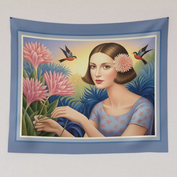 Item preview, The Girl and the Birds designed and sold by Nira Dabush.