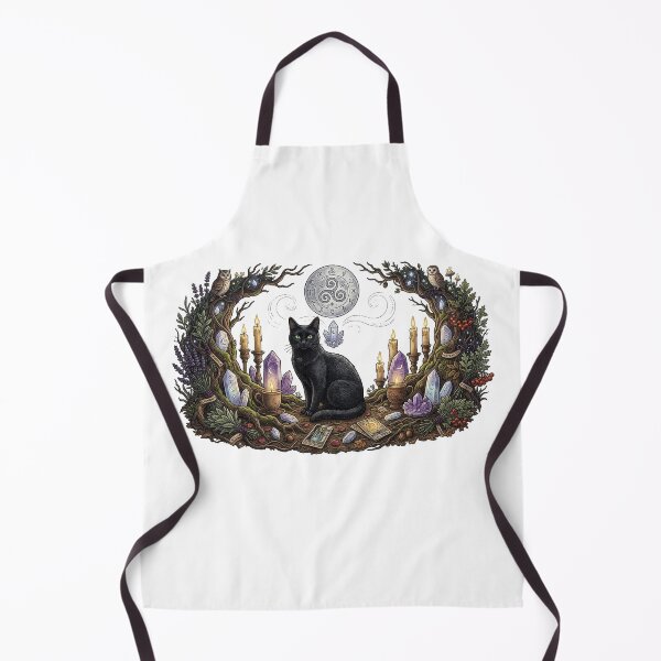 Item preview, Black Cat Witchy Tarot Illustration designed and sold by GrzywaM.