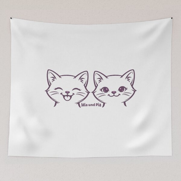 Item preview, Mia and Pia - Coloring fun meets cat knowledge - Adventures to color, learn and marvel at designed and sold by WasserSonneWind.