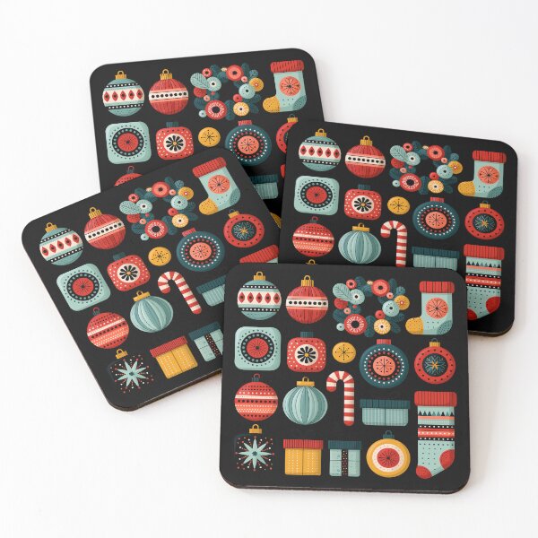 Item preview, Retro Mid-Century Modern Christmas Ornaments Collection designed and sold by colorful-white.