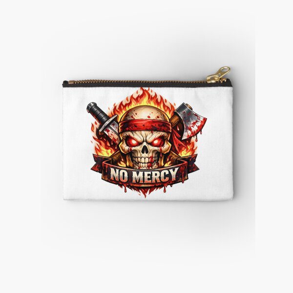Item preview, No Mercy ?? | Fierce Warrior Skull | Aggressive Motivation designed and sold by UrbanEchoHub.
