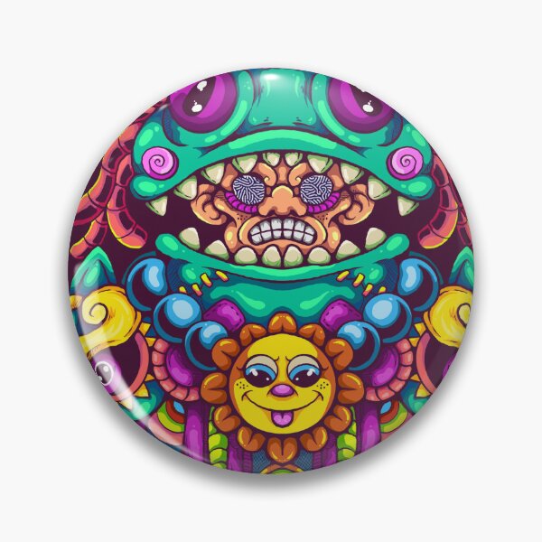 Item preview, Creepy Cute Symmetrical Beast and Sun Illustration designed and sold by koyung500Store.