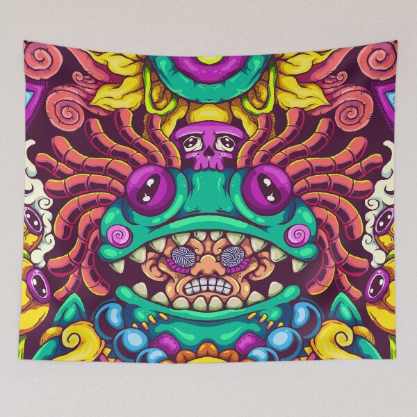 Item preview, Creepy Cute Symmetrical Beast and Sun Illustration designed and sold by koyung500Store.