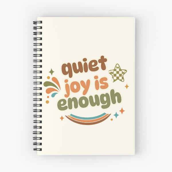 Item preview, Quiet Joy Is Enough – Healing Lifestyle Affirmation Quote designed and sold by CosmicQuietLab.