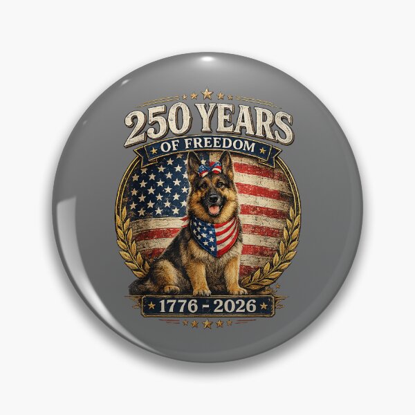 Item preview, 250 Years America Anniversary German Shepherd designed and sold by KristineLi.