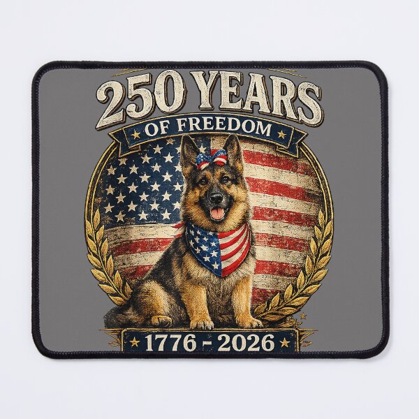 Item preview, 250 Years America Anniversary German Shepherd designed and sold by KristineLi.