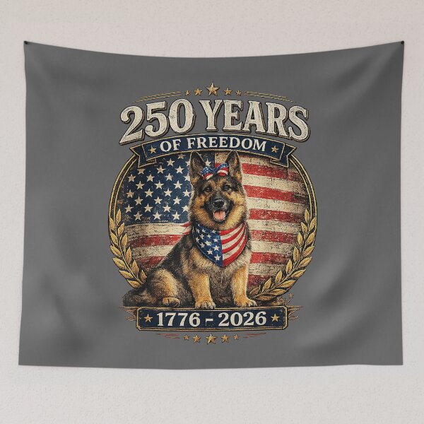 Item preview, 250 Years America Anniversary German Shepherd designed and sold by KristineLi.
