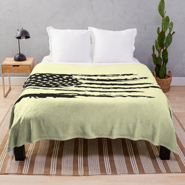 Item preview, Black and White American Flag designed and sold by Dimensionality.