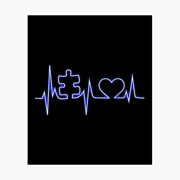 Item preview, ECG Puzzle Heart Awareness Design designed and sold by GiaoCalonas.