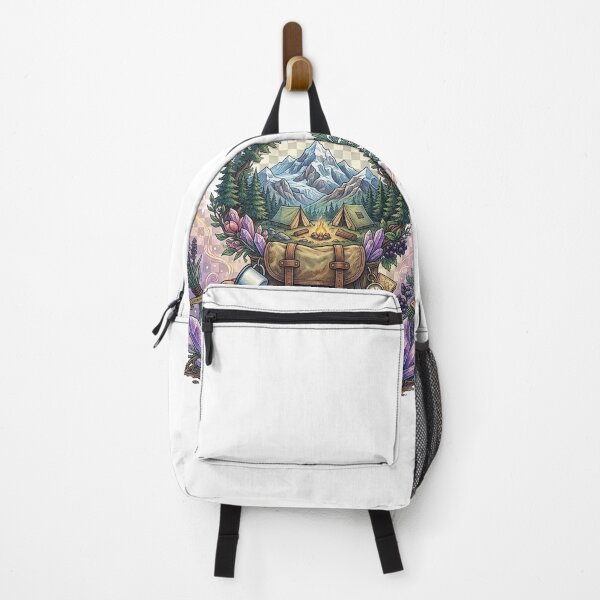 Item preview, Camping Backpack Mountain Adventure Art designed and sold by GrzywaM.