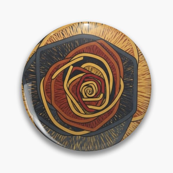 Item preview, Golden Abstract Rose: Geometric Line Pattern designed and sold by Dzblack.