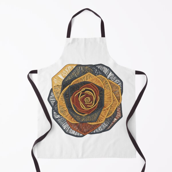 Item preview, Golden Abstract Rose: Geometric Line Pattern designed and sold by Dzblack.