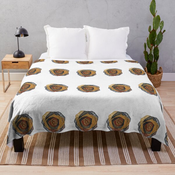 Item preview, Golden Abstract Rose: Geometric Line Pattern designed and sold by Dzblack.