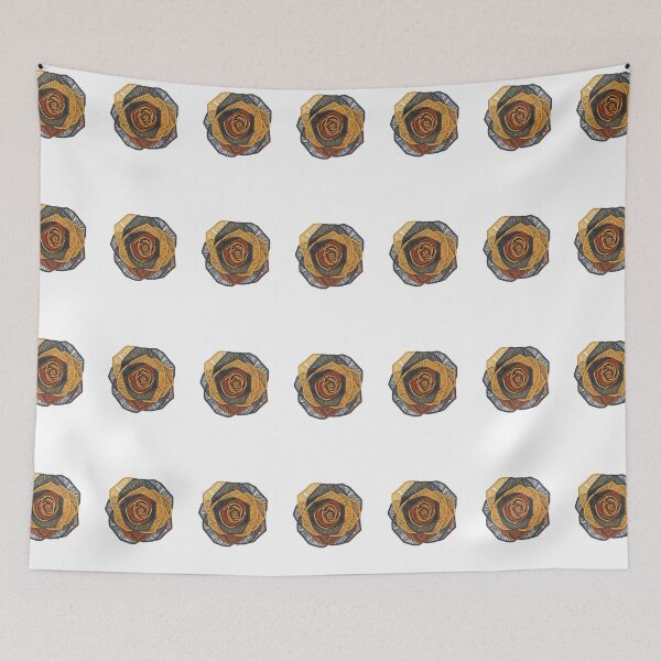 Item preview, Golden Abstract Rose: Geometric Line Pattern designed and sold by Dzblack.