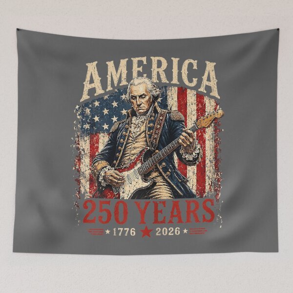 Item preview, 250 Years America Anniversary Washington Playing Guitar designed and sold by KristineLi.