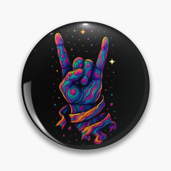 Item preview, Psychedelic Rock On – Trippy Devil Horns designed and sold by theThreadzone.