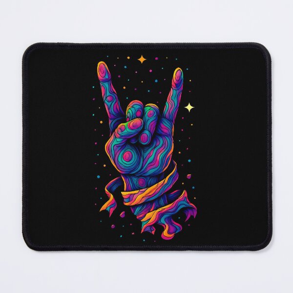 Item preview, Psychedelic Rock On – Trippy Devil Horns designed and sold by theThreadzone.