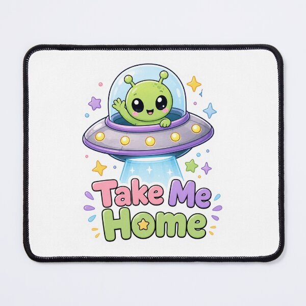 Item preview, Take Me Home Happy Alien UFO designed and sold by Ruamid.