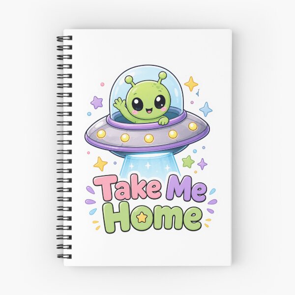 Item preview, Take Me Home Happy Alien UFO designed and sold by Ruamid.