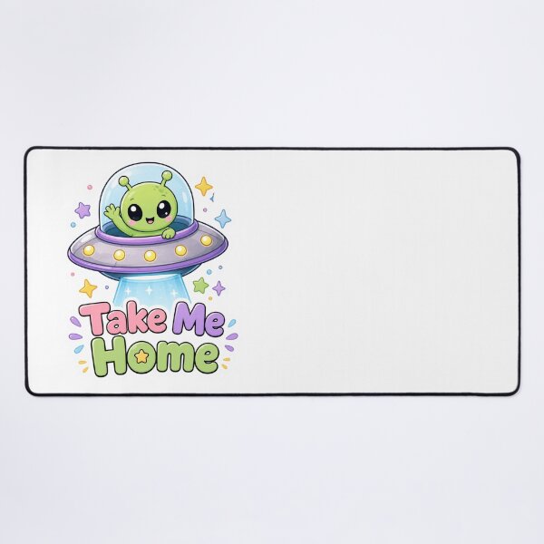 Item preview, Take Me Home Happy Alien UFO designed and sold by Ruamid.