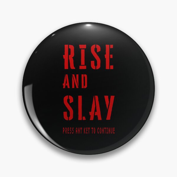 Item preview, Rise and Slay Retro Arcade Gaming Stencil designed and sold by Go Easy Apparel.