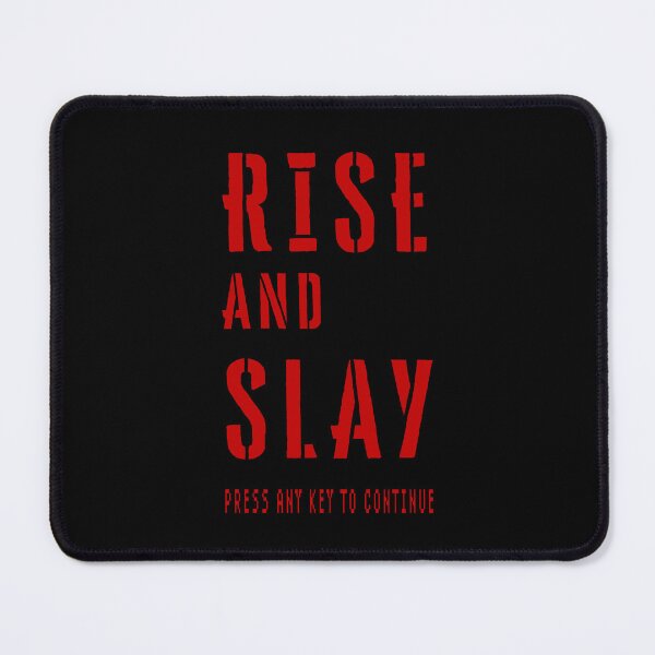 Item preview, Rise and Slay Retro Arcade Gaming Stencil designed and sold by Go Easy Apparel.