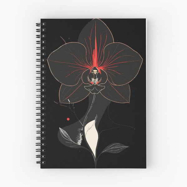 Item preview, Bloodmoon - Black Orchid Gothic Botanical Art designed and sold by AvalonMoss.