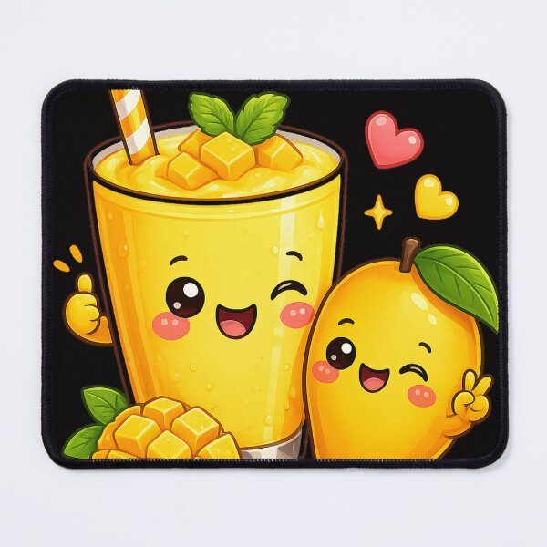 Item preview, Mango Milkshake | Tropical Drink Typography Design designed and sold by VasiArtLab.