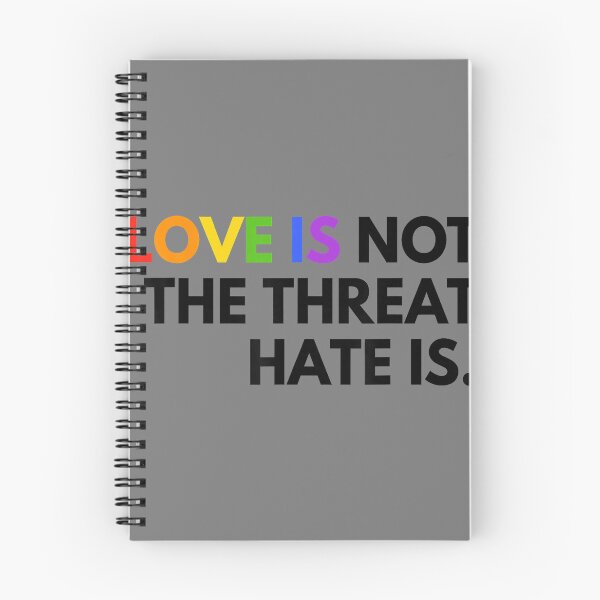 Item preview, Love is Not The Threat Hate is Rainbow LGBTQ Pride designed and sold by mjohnson9.