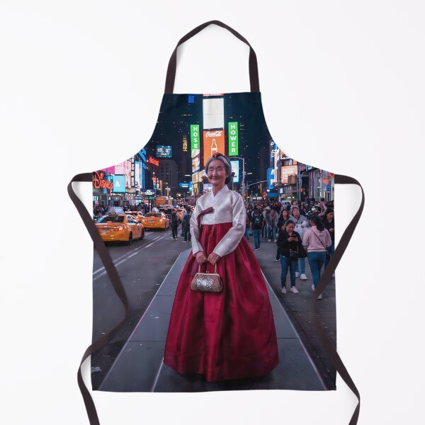 Item preview, Neon Grace: A Hanbok's Stance at Times Square designed and sold by SOOstudio73.