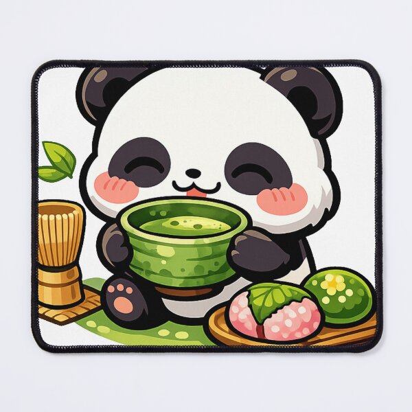 Item preview, Kawaii Panda Matcha Tea Ceremony Sticker | Cute Japanese Tea Time Anime Vector Design designed and sold by kawaii animal store (in Japan).