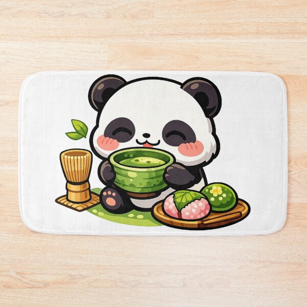 Item preview, Kawaii Panda Matcha Tea Ceremony Sticker | Cute Japanese Tea Time Anime Vector Design designed and sold by kawaii animal store (in Japan).