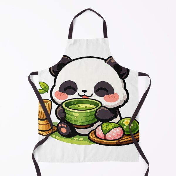 Item preview, Kawaii Panda Matcha Tea Ceremony Sticker | Cute Japanese Tea Time Anime Vector Design designed and sold by kawaii animal store (in Japan).