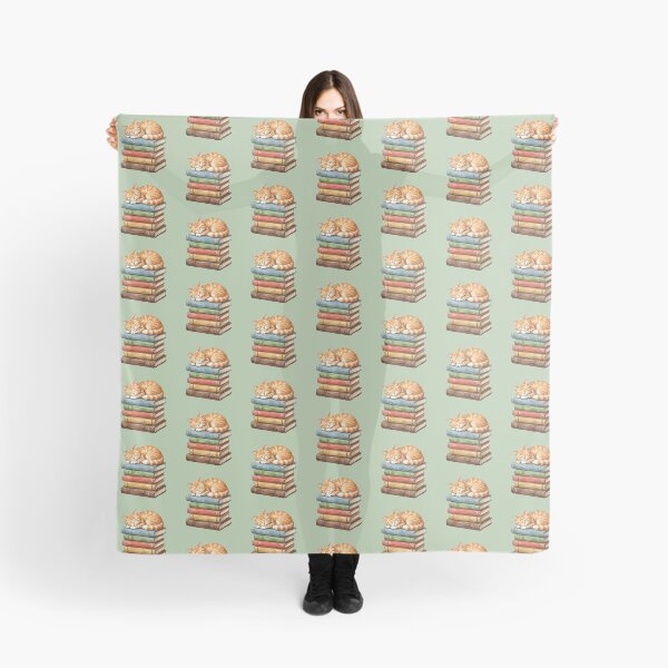 Item preview, Cat Mom Book Lover Gift for Birthdays & Mother's Day | Sleepy Orange Tabby Cat Napping on Book Stack Watercolor Design designed and sold by Covent Vaughn.