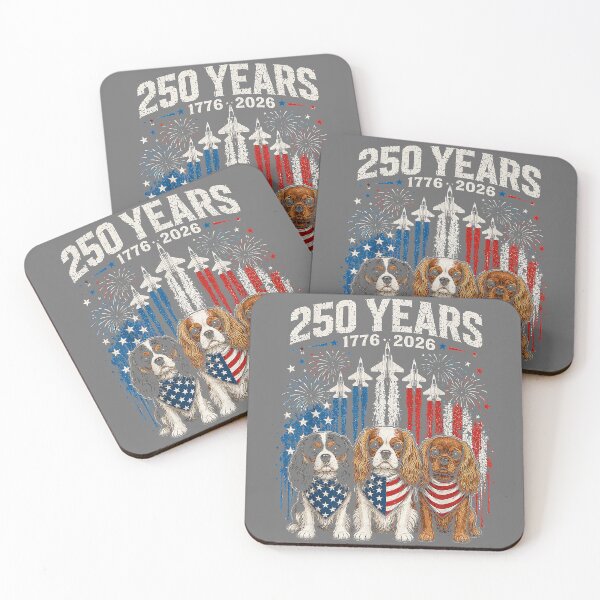 Item preview, 250 Years America Cavalier King Charles Spaniel 4th of July designed and sold by KristineLi.