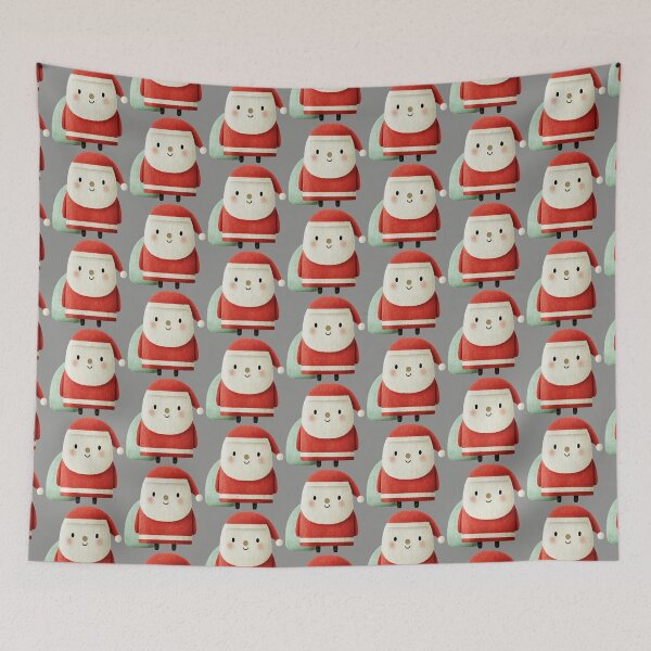 Item preview, Cute Minimalist Textured Santa Claus Illustration designed and sold by colorful-white.