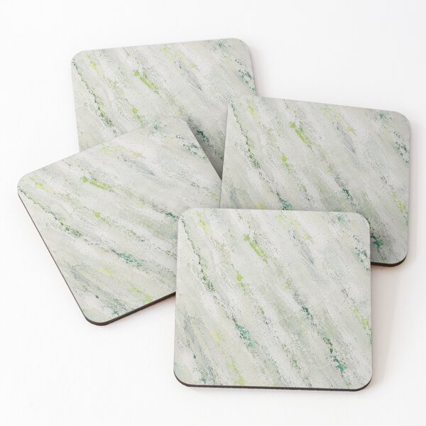 Item preview, Abstract Green and Silver Fluid Art designed and sold by Ingorgia Studio.