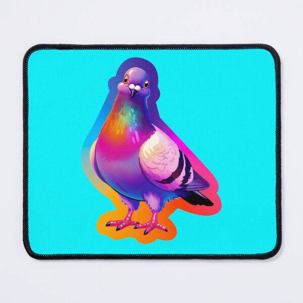 Item preview, Rainbow Pigeon Sticker | Cute City Bird designed and sold by BeetleyBee.