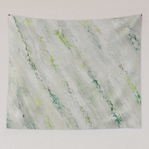 Item preview, Abstract Green and Silver Fluid Art designed and sold by Ingorgia Studio.